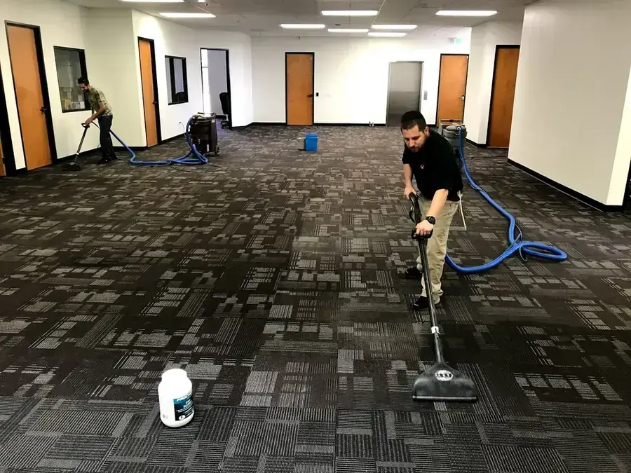 Drying equipment running in a Fullerton commercial space